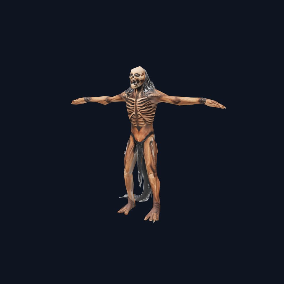 Skeletal Creature Model Pack with PBR Textures